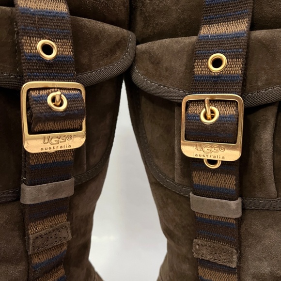 UGG Tall Retro Cargo Boots Buckle Side Pocket - Picture 7 of 15